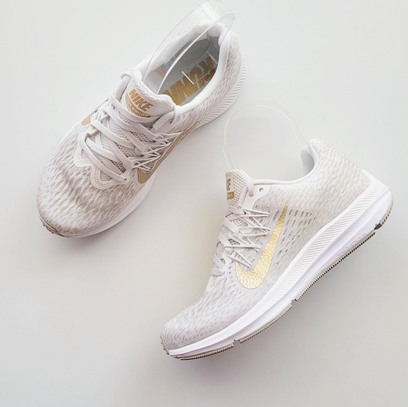 Nike Zoom Winflo 5 Phantom/Metallic Gold-String - Picture 2 of 7